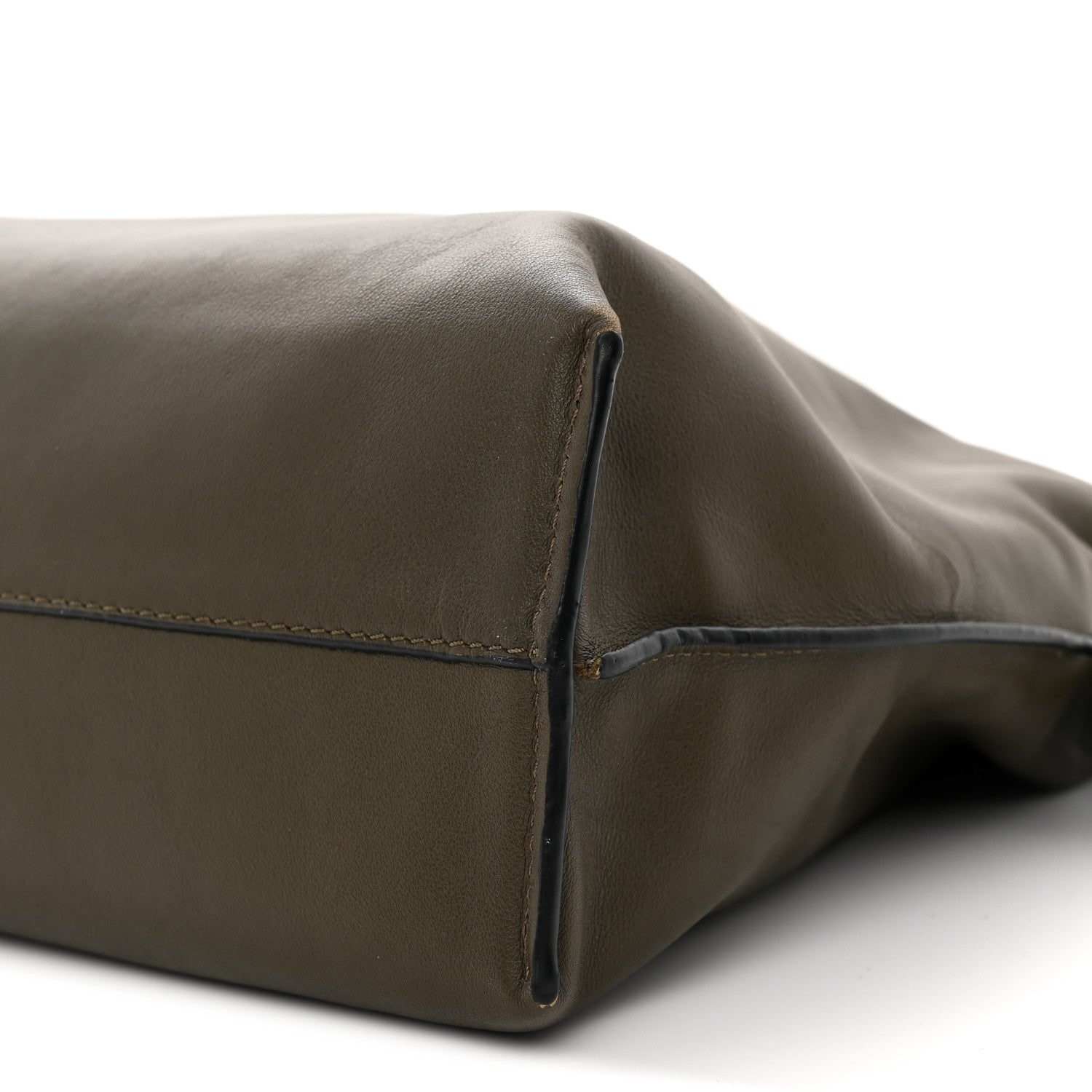 Loewe Nappa Flamenco Knot Clutch Dark Khaki 10 of 11