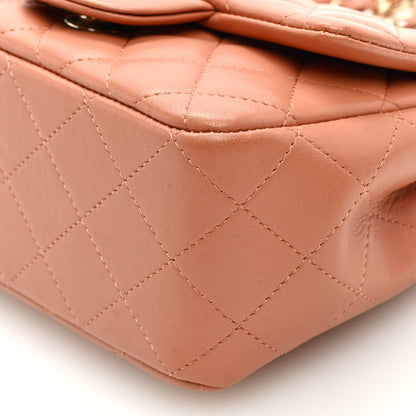 Chanel Lambskin Quilted Mini Square Flap Dark Beige 10 of 12