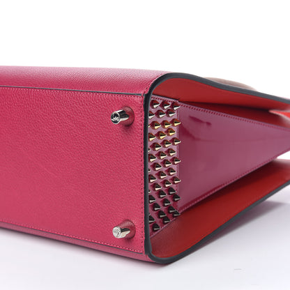 Christian Louboutin Calfskin Empire Patent Studded Medium Paloma Loulou 6 of 8