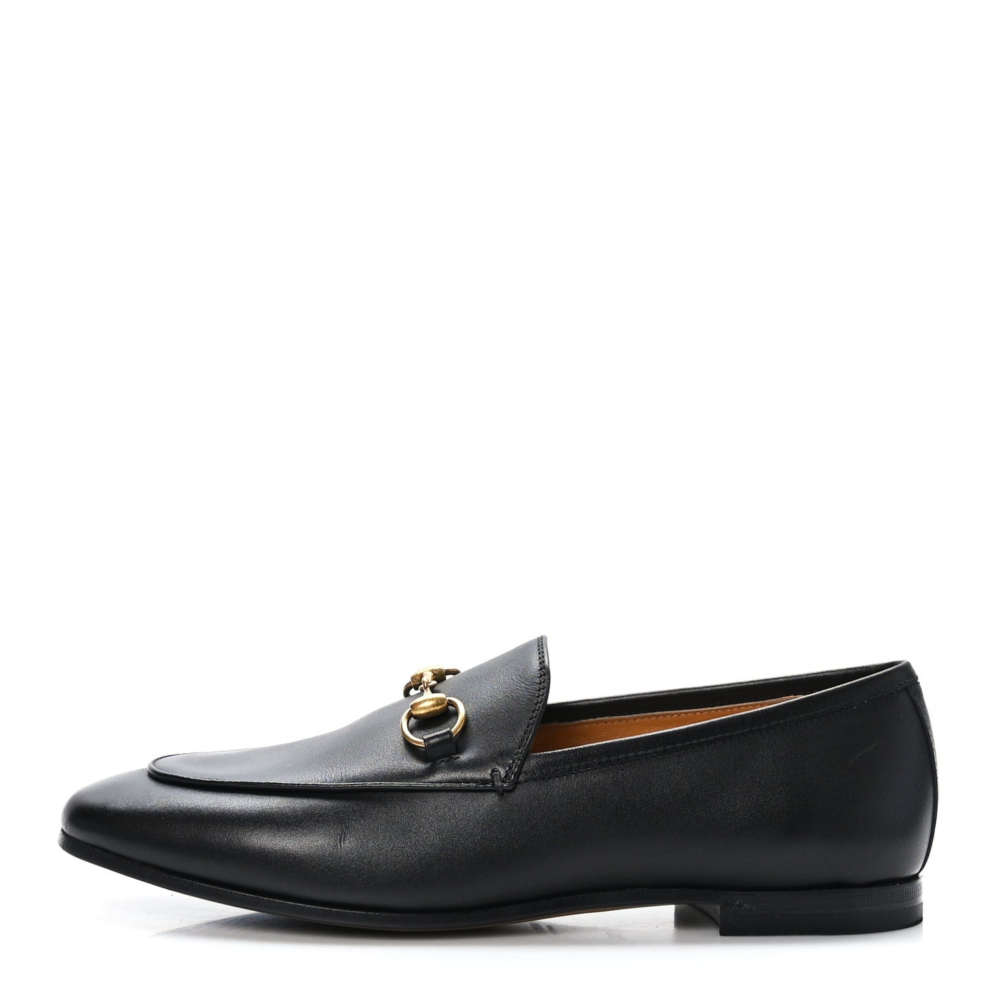 Lambskin Womens Brixton Horsebit Loafers 36.5 Black