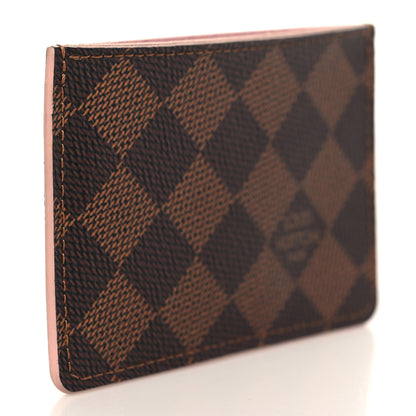 Louis Vuitton Damier Ebene Caissa Card Holder Rose Ballerine 3 of 7