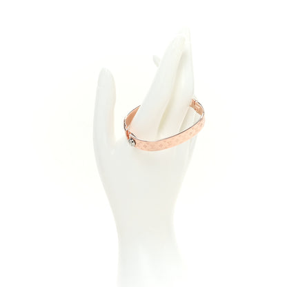 Louis Vuitton Brass Monogram Nanogram Cuff S Pink Gold 2 of 6