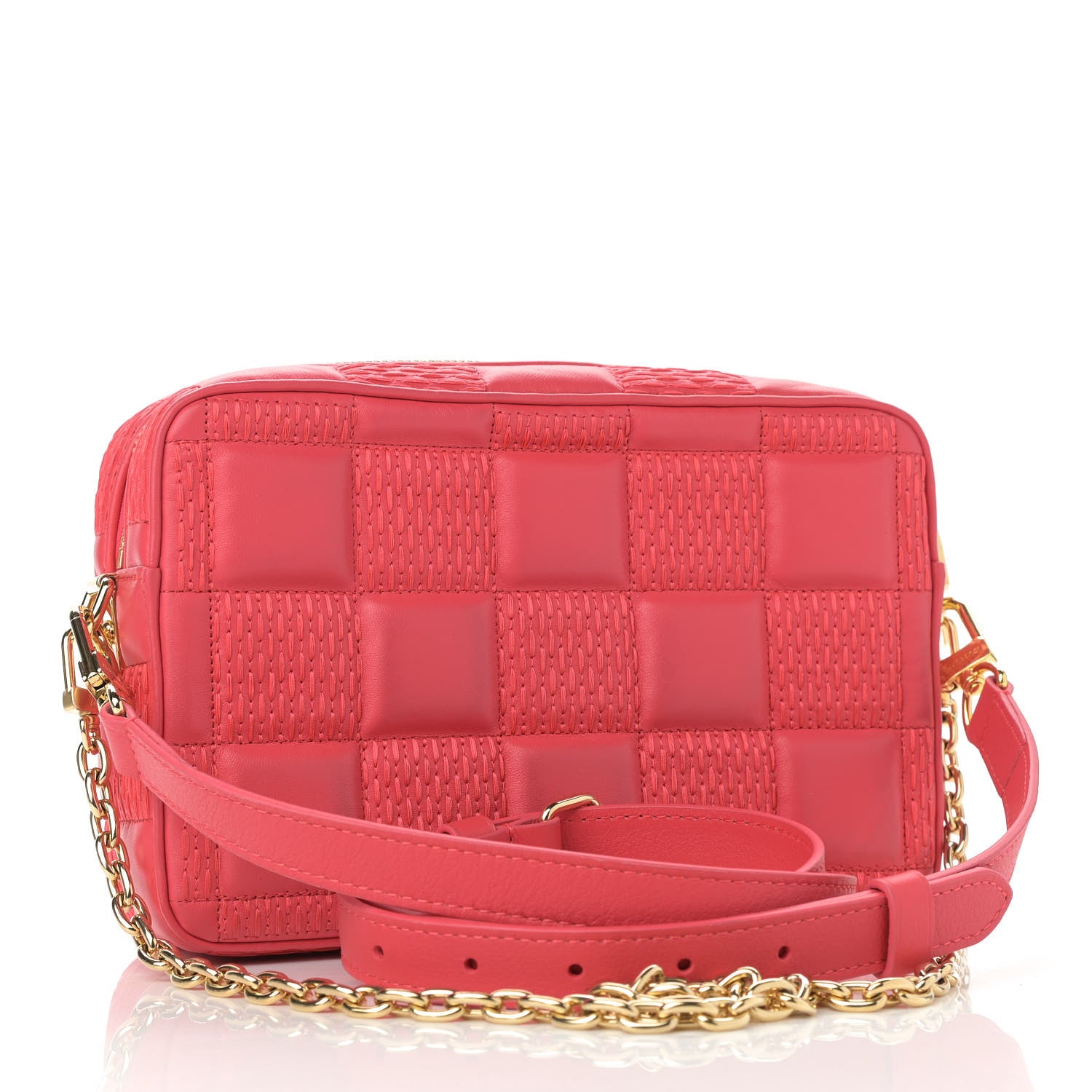 Louis Vuitton Lambskin Damier Quilt Troca PM Rose 3 of 11