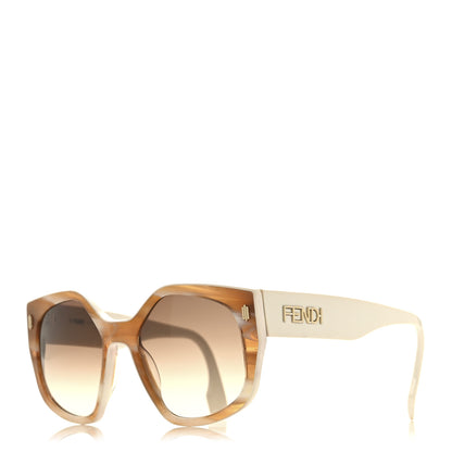 Fendi Acetate FF Fendi Butterfly Sunglasses FE40017I White 1 of 9