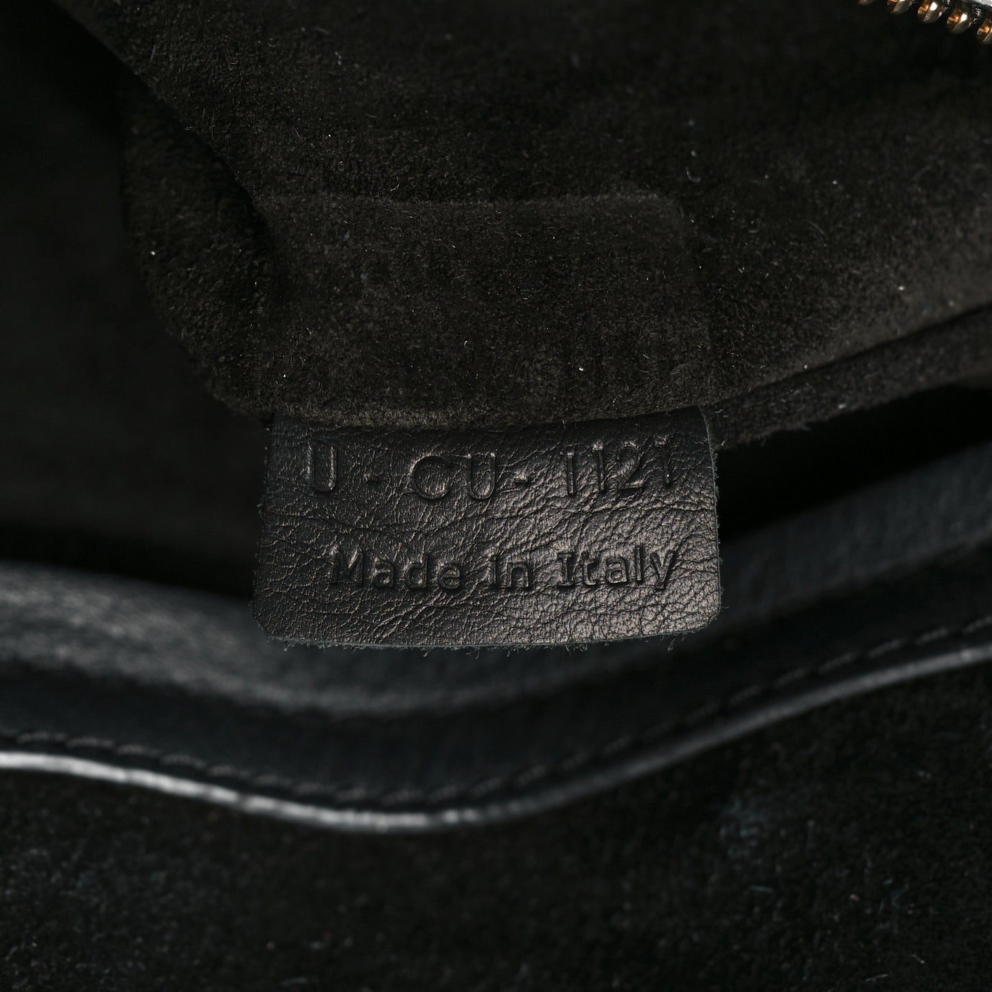Grained Calfskin Medium Phantom Luggage Black