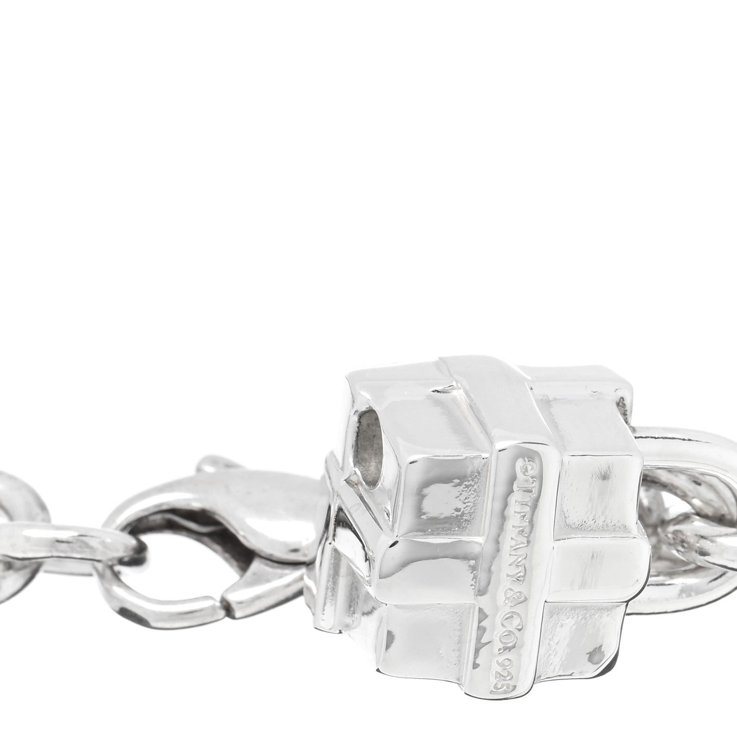 Tiffany Sterling Silver Gift Box Charm Bracelet 3 of 3