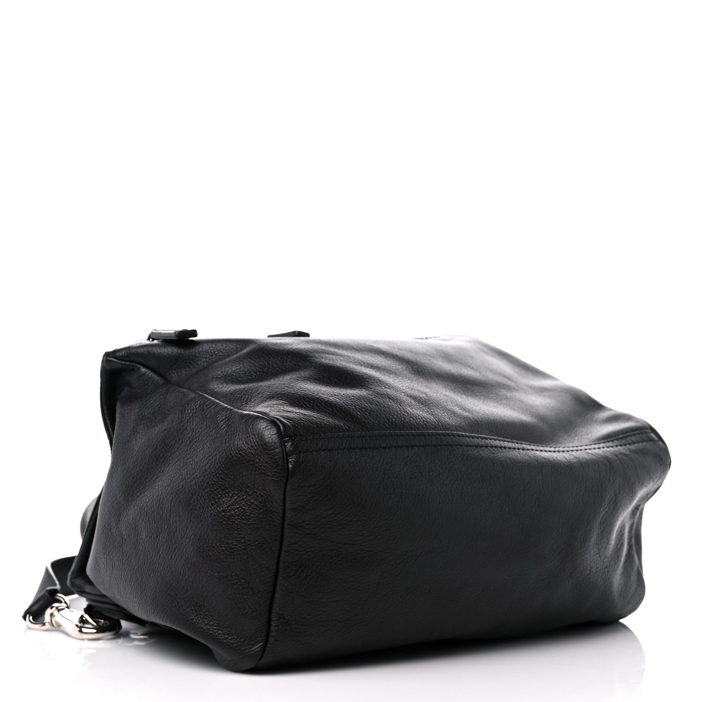 Pebbled Calfskin Medium Pyramid Stud Pandora Black