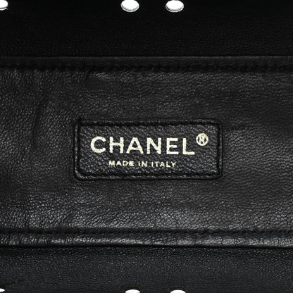 Chanel Patent Perforated Bekko Chain Tote Black 6 of 12