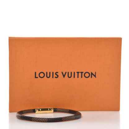 Louis Vuitton Damier Ebene Keep It Bracelet 21 5 of 5