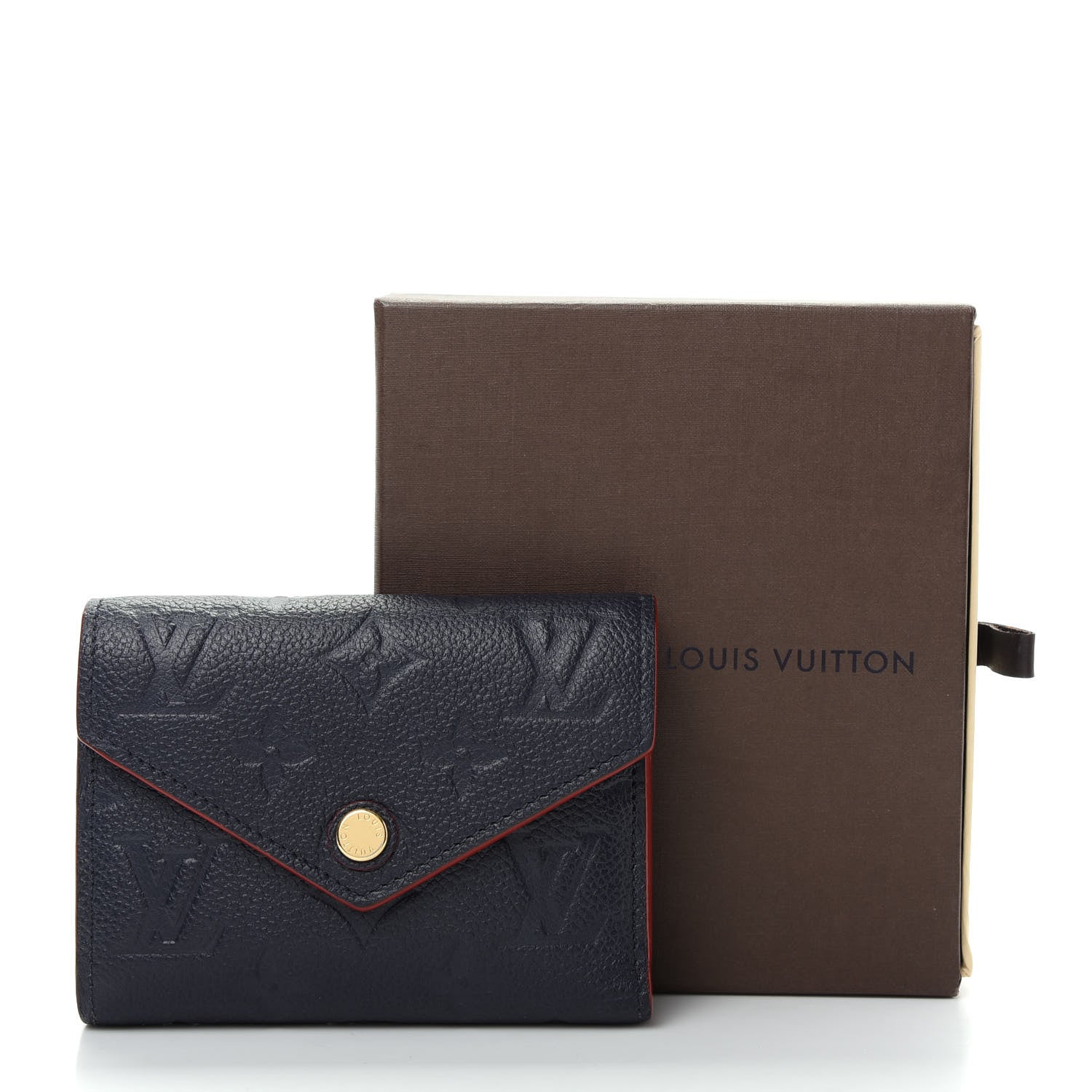 Louis Vuitton Empreinte Victorine Wallet Marine Rouge 9 of 9