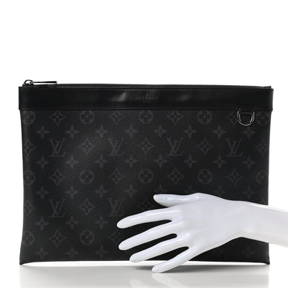 Louis Vuitton Monogram Eclipse Discovery Pochette GM 2 of 10