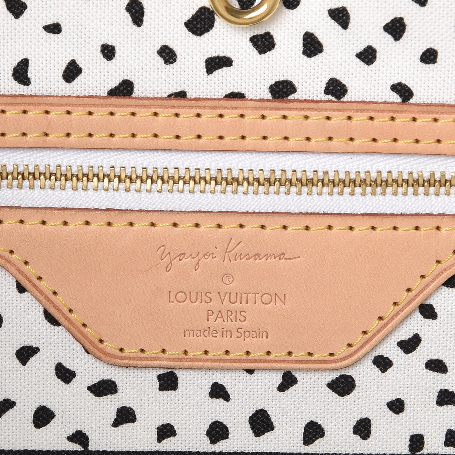 Louis Vuitton Monogram Kusama Waves Neverfull MM White 6 of 13