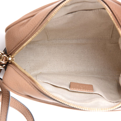 Gucci Pebbled Calfskin Small Soho Disco Bag Camelia 4 of 11