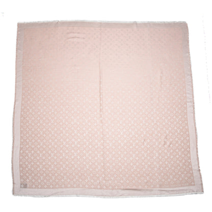 Louis Vuitton Silk Wool Monogram Shawl Rose 1 of 4