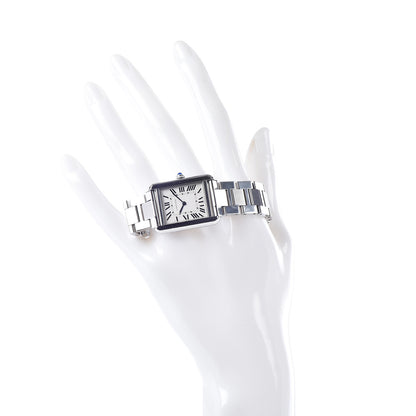 Cartier Stainless Steel 24mm Tank Solo Quartz Watch 2 of 7