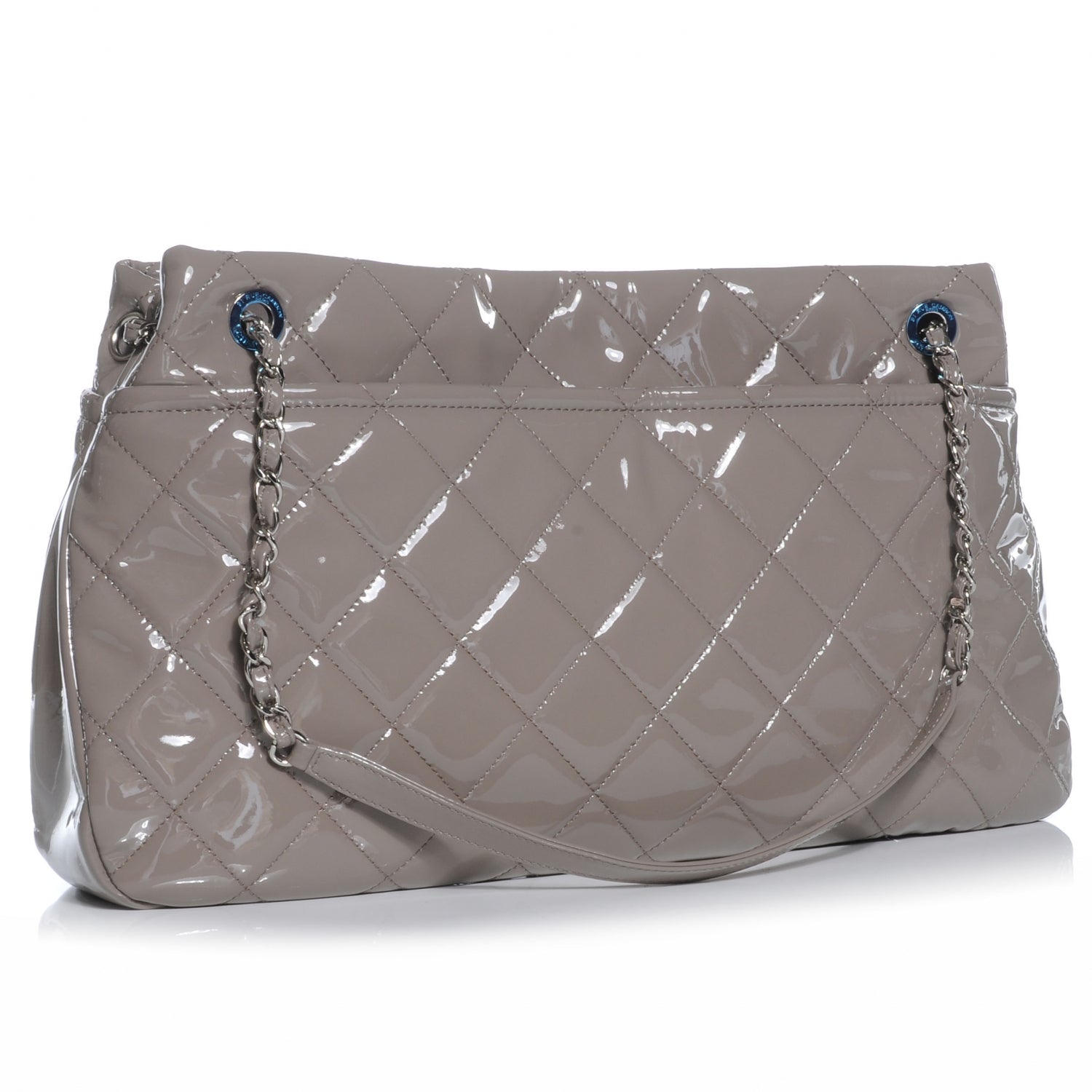 Chanel Patent Timeless CC Tote Light Grey 3 of 7