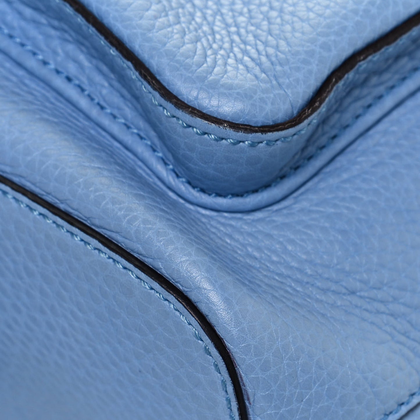 Cellarius Calfskin Medium Bamboo Backpack Mineral Blue