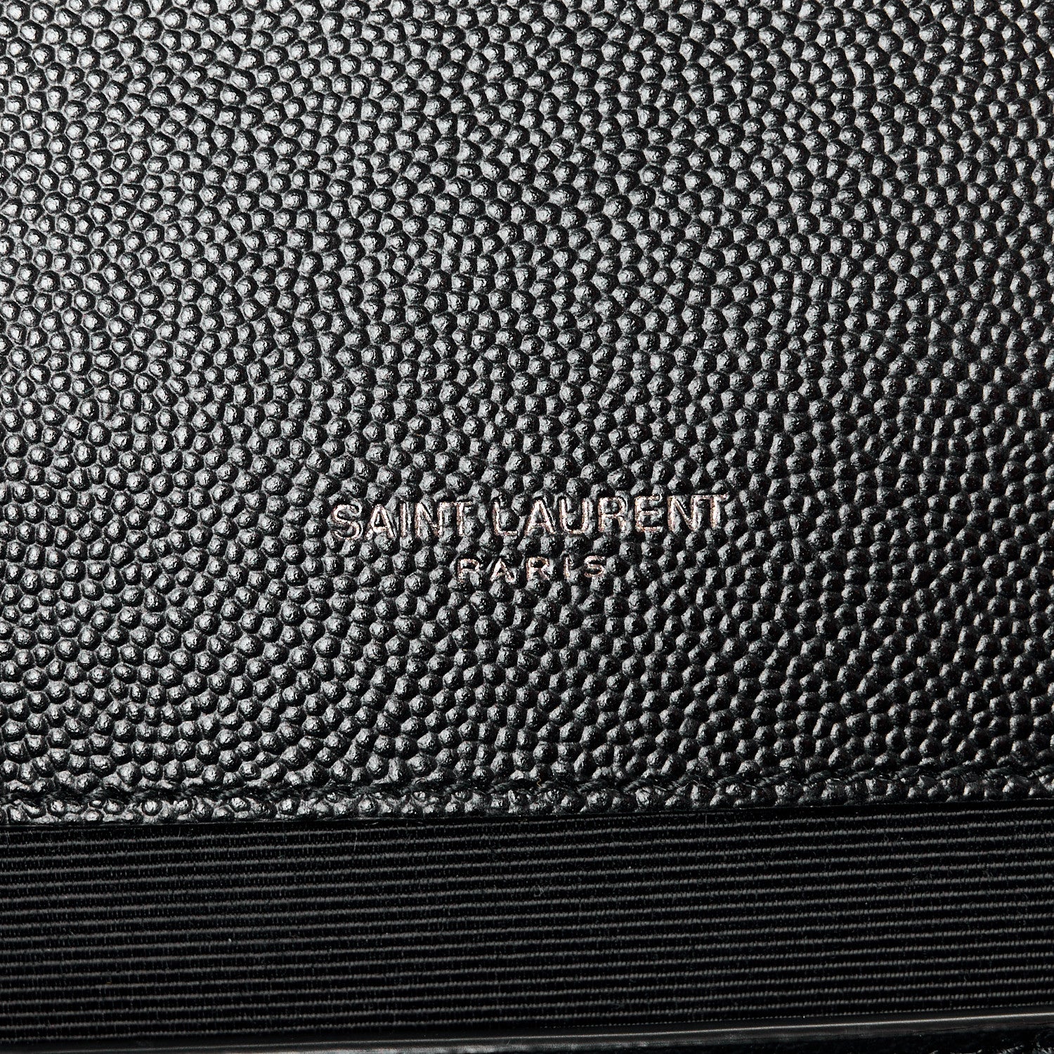 Saint Laurent Grain De Poudre Textured Mixed Matelasse Triquilt Medium Monogram Monochrome Satchel Black 6 of 11
