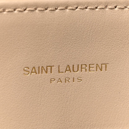 Saint Laurent Calfskin Y Quilted Monogram Medium Loulou Chain Satchel Dark Beige 6 of 22