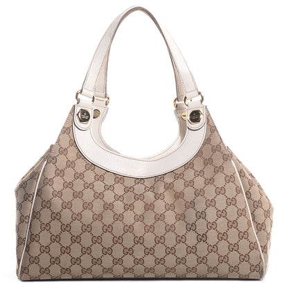 Gucci Monogram Charmy Medium Shoulder Bag Off White 8 of 14