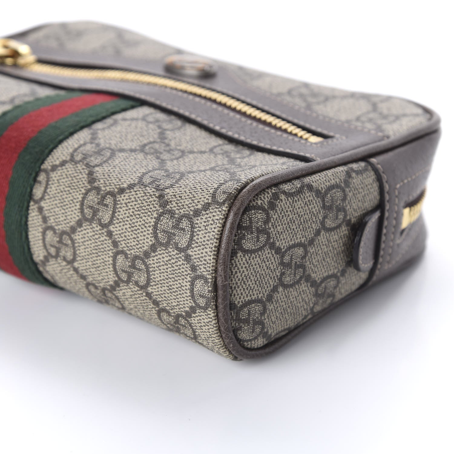 Gucci GG Supreme Monogram Web Small Ophidia Belt Bag 85 34 Dark Brown 7 of 10