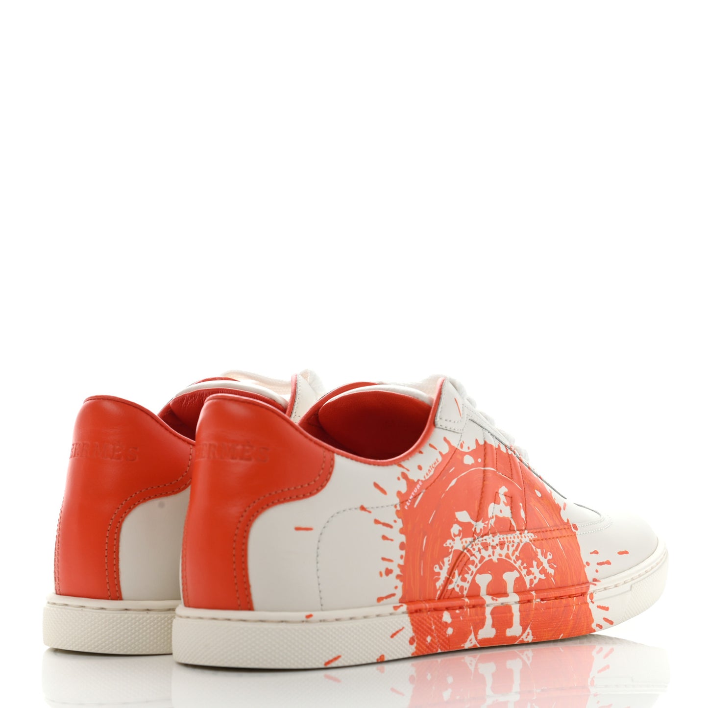 Swift Printed Peinture Fraiche Quicker Sneakers 37 White Orange