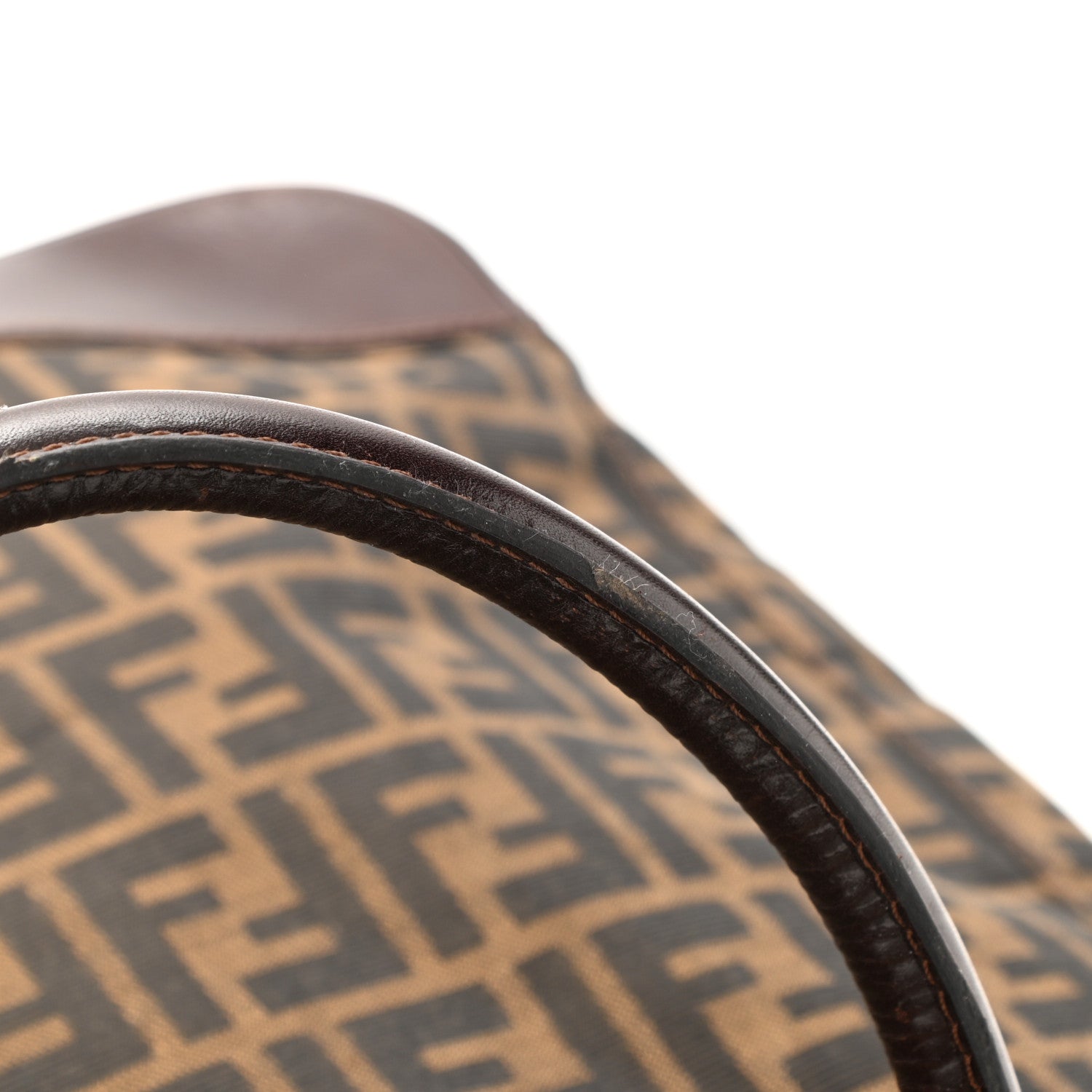 Fendi Zucca Calfskin Shopping Tote Tobacco 12 of 13