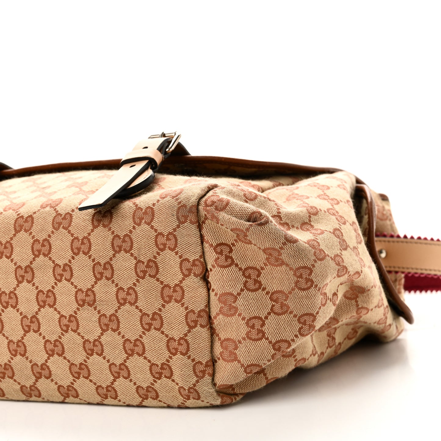 GG Monogram Diaper Bag Beige Ruggine Natural Antique Rose