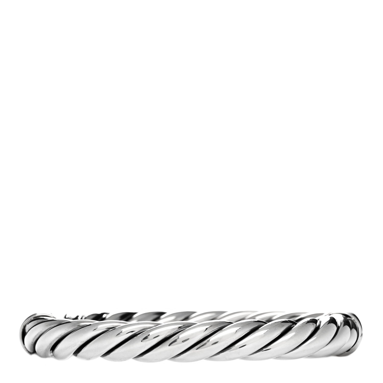 David Yurman Sterling Silver Metro Hinged Bangle Bracelet 2 of 3