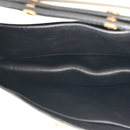 Prada City Calf Saffiano Cahier Bag Talco Black 5 of 11