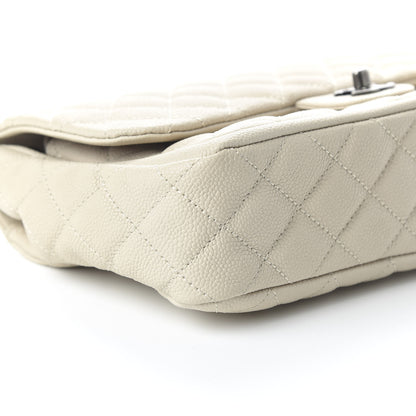 Chanel Caviar Quilted Large Now and Forever Flap Ivory 6 of 9