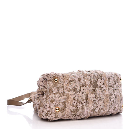 Valentino Garavani Macrame Lace Studded Satchel Pink 4 of 7