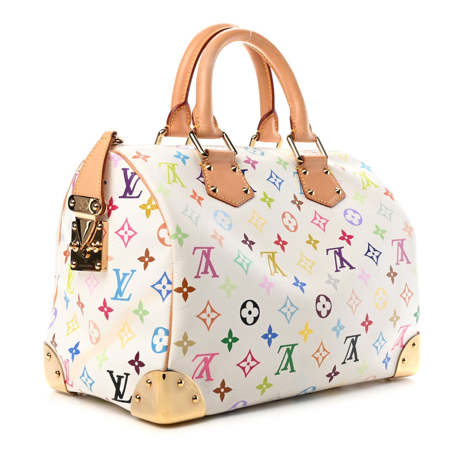 Monogram Multicolor Speedy 30 White