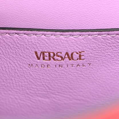 Versace Grained Calfskin Small La Medusa Top Handle Bag Red 6 of 10