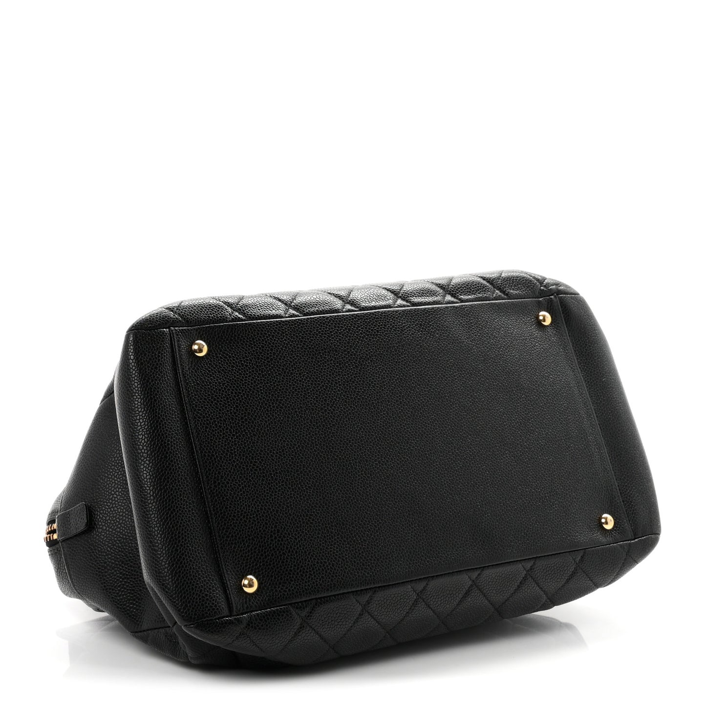 Caviar Quilted Grand Timeless Tote GTT Black