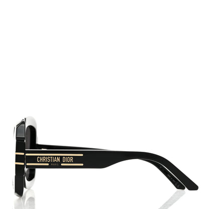 Christian Dior Acetate Diorsignature S1U Square Sunglasses Black 3 of 7