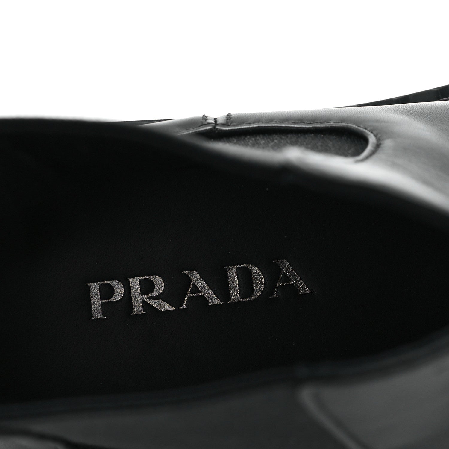Prada Spazzolato Metal Triangle Logo 50mm Chelsea Boots 37 Black 8 of 11
