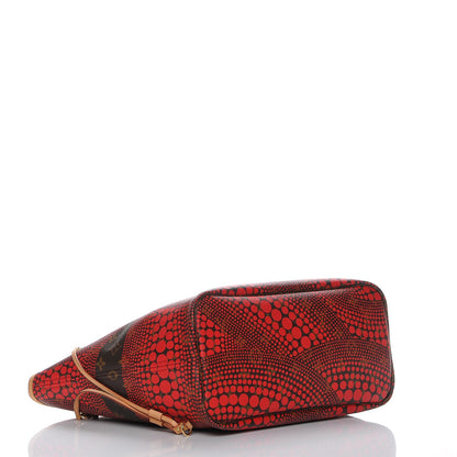 Louis Vuitton Monogram Kusama Waves Neverfull MM Red 5 of 8