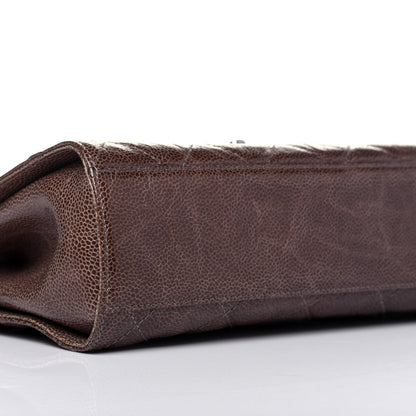 Chanel Crumpled Grained Calfskin Medium CC Crave Flap Brown 6 of 10