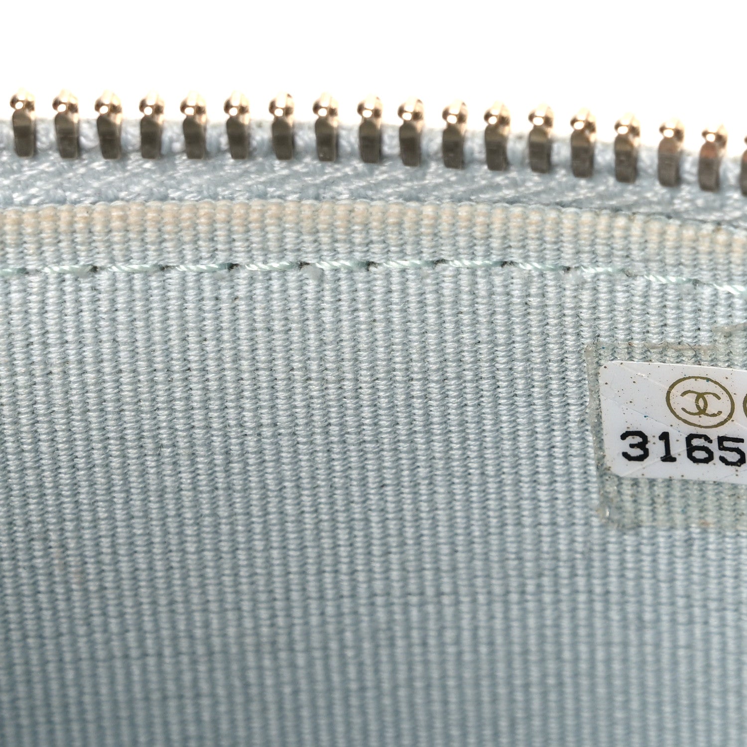 Chanel Lambskin Quilted Top Handle Mini Vanity Case With Chain Light Blue 7 of 12