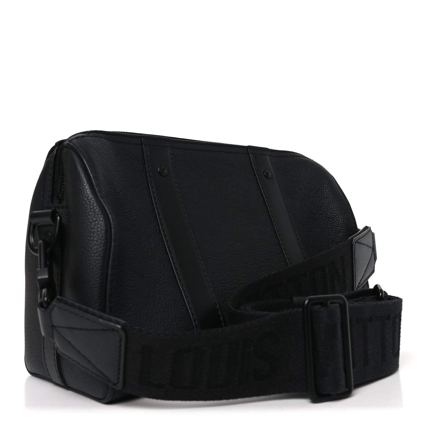 Grained Calfskin Aerogram City Keepall Black