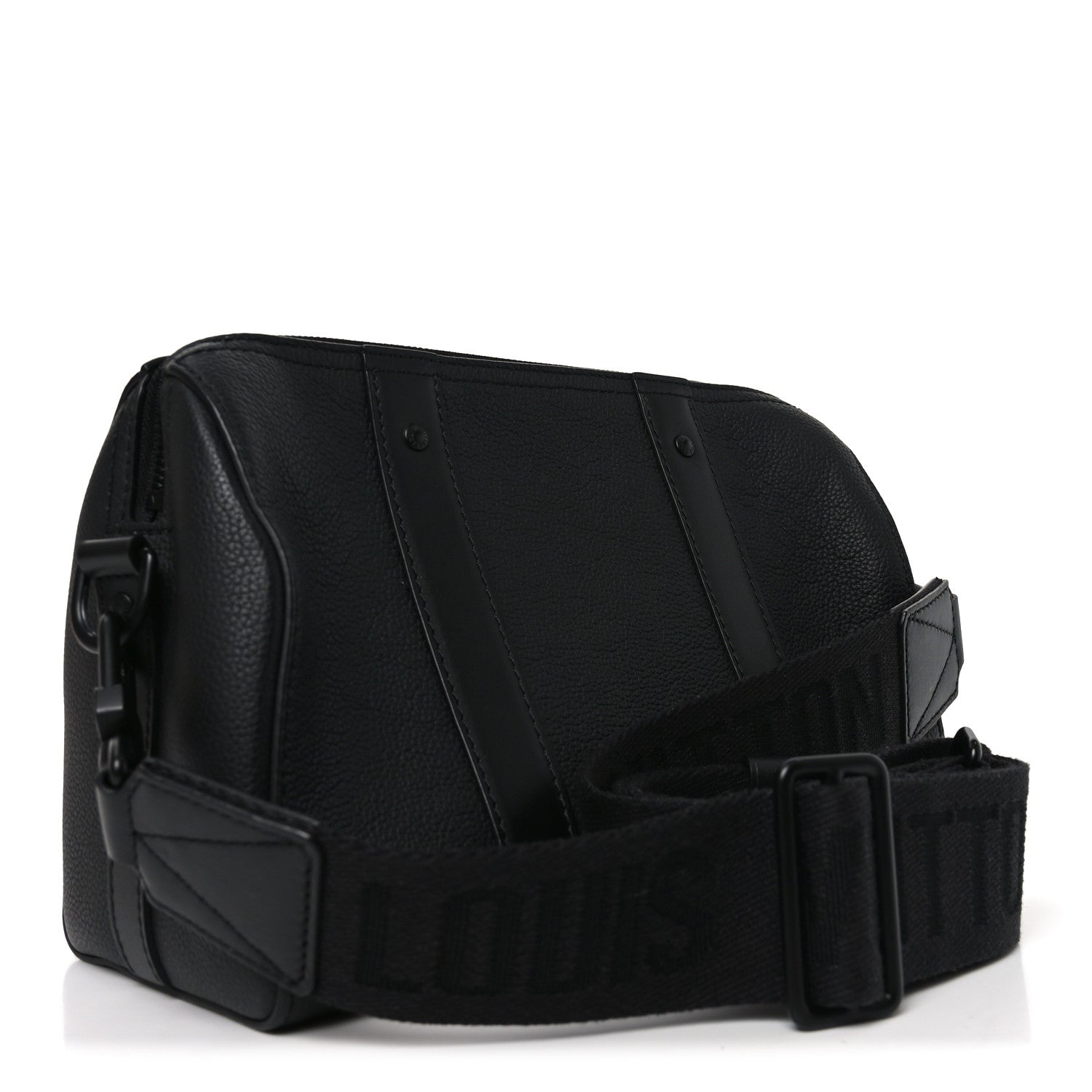 Louis Vuitton Grained Calfskin Aerogram City Keepall Black 3 of 9