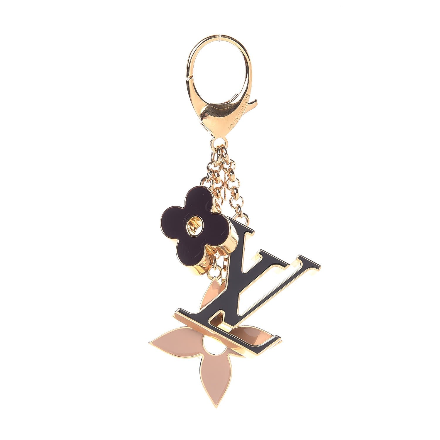 Louis Vuitton Fleur De Monogram Bag Charm Dore 1 of 2