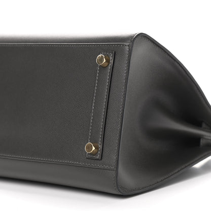 Hermes Grained Monsieur Birkin Sellier 30 Graphite 10 of 10