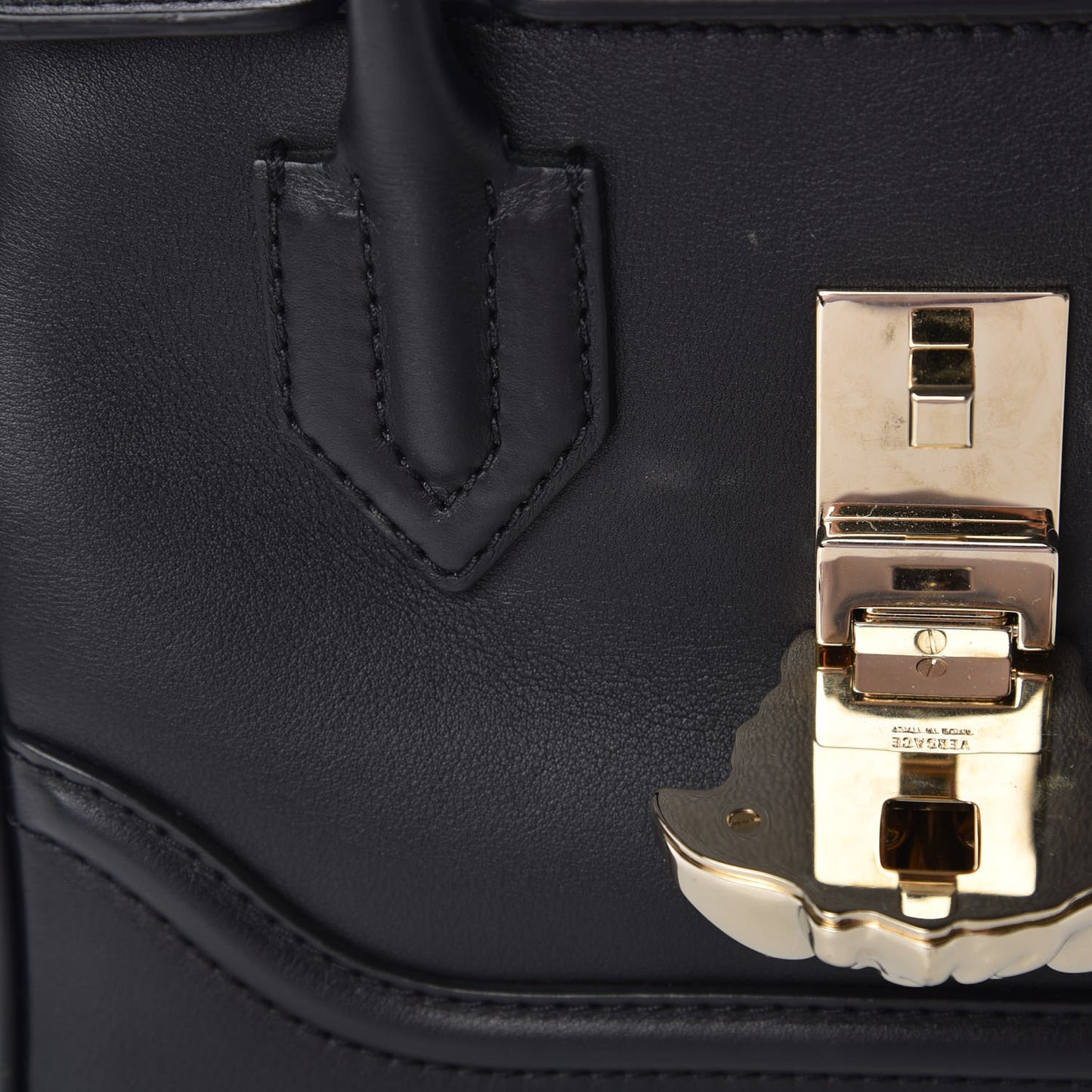 Calfskin Medium Palazzo Empire Bag Black