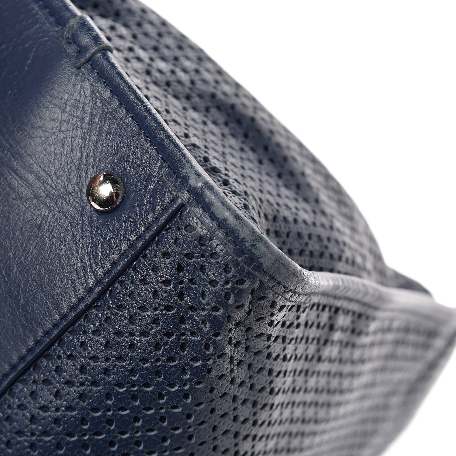 Chanel Calfskin Perforated Up In The Air Tote Dark Blue 13 of 15