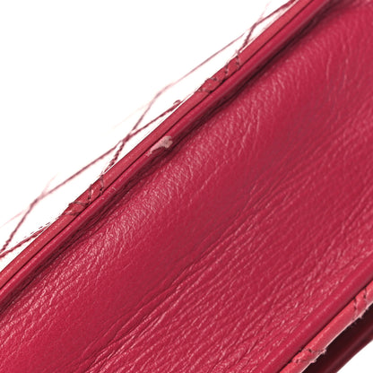 Chanel Lambskin Diamond Stitched Wallet On Chain WOC Pink 12 of 12