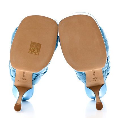 Bottega Veneta Nappa Intreccio The Board Platform Mule Sandals 36.5 Sky Blue 5 of 10