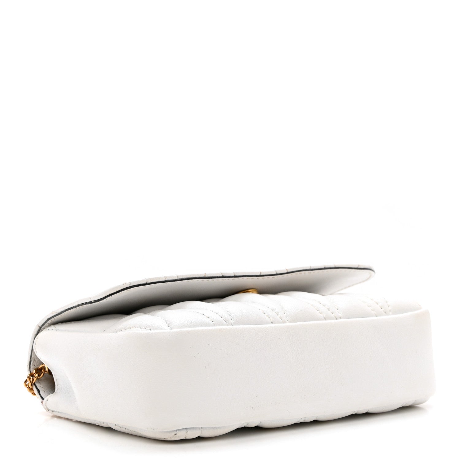 Versace Nappa Quilted Virtus Evening Bag White 4 of 9