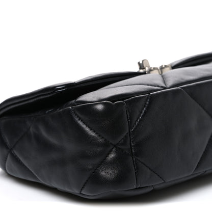Chanel Lambskin Quilted Medium Chanel 19 Flap Black 9 of 11